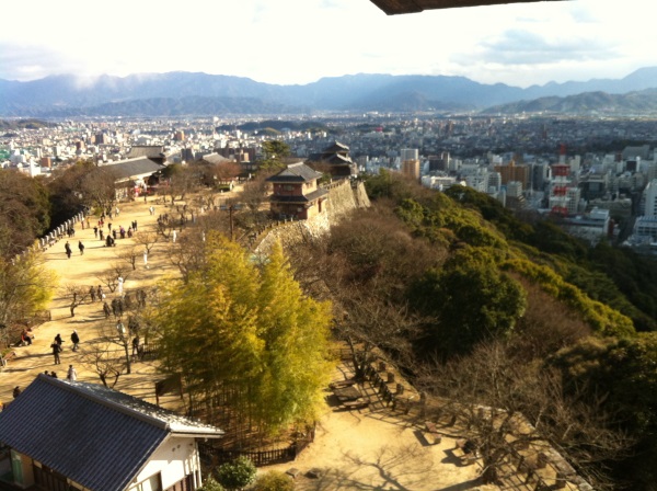 松山城天守閣からの眺め