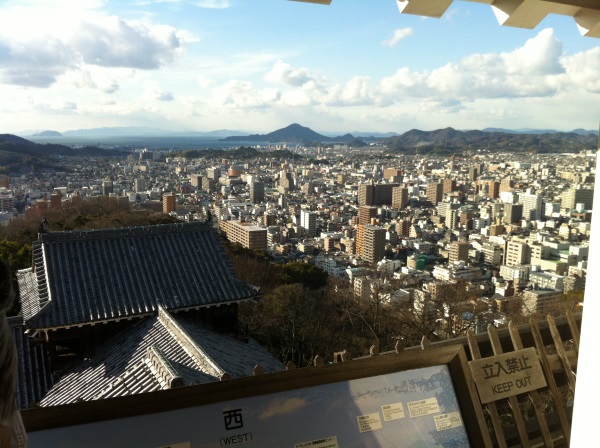 松山城天守閣からの眺め－１
